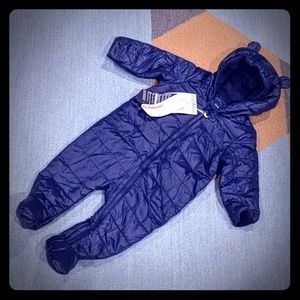 Baby Gap Snow Suit Blue Primaloft Puffy Insulated